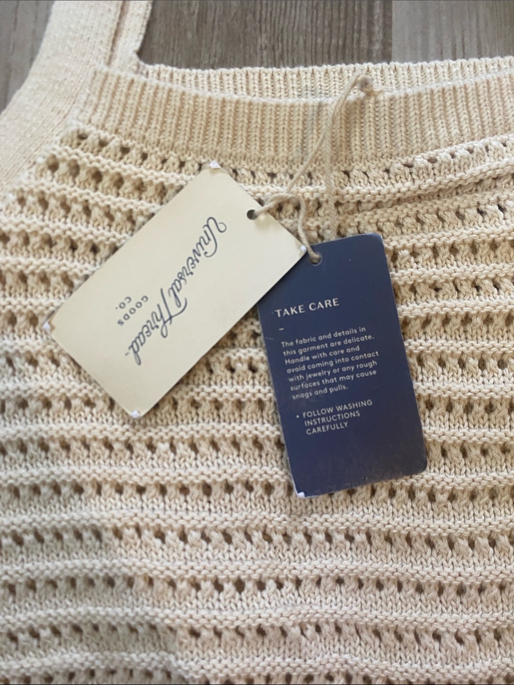 Universal Thread Cream Open-Knit Off-Shoulder Sweater Set - Picture 6 of 8
